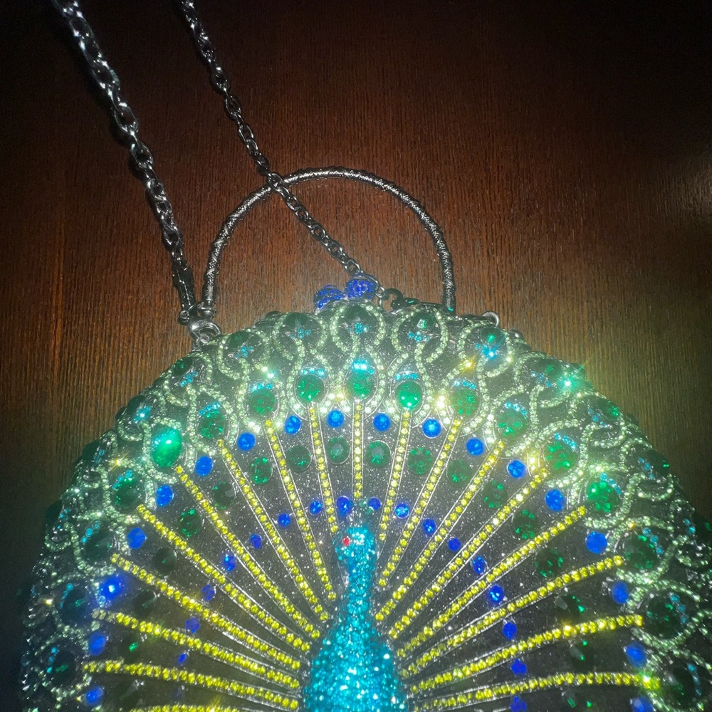 Natasha Peacock Elegant rhinestone| bag/clutch - Picture 6 of 11